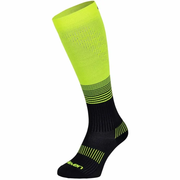 soseste-lungi-compresie-clasa1-sportive-eleven-powerflow-anthracite-negru-galben-2 Șosete de compresie lungi Eleven PowerFlow Anthracite